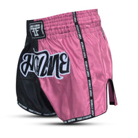 FIGHT 2 FINISH PINK/BLACK ELITE THAI SHORTS