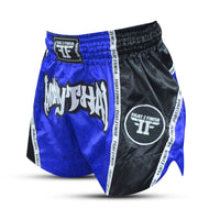 FIGHT 2 FINISH BLUE ELITE THAI SHORTS