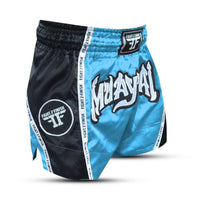 FIGHT 2 FINISH SKY BLUE ELITE THAI SHORTS