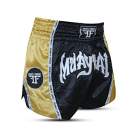 FIGHT 2 FINISH GOLD ELITE THAI SHORTS