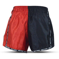 FIGHT 2 FINISH RED/BLACK ELITE THAI SHORTS