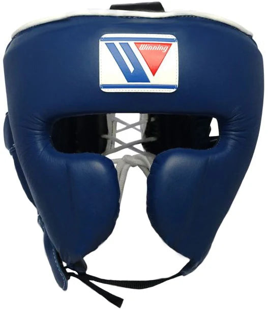 WINNING JAPAN BOXING FG-2900 CUSTOM HEADGUARD WITH CHEEK - NAVY
