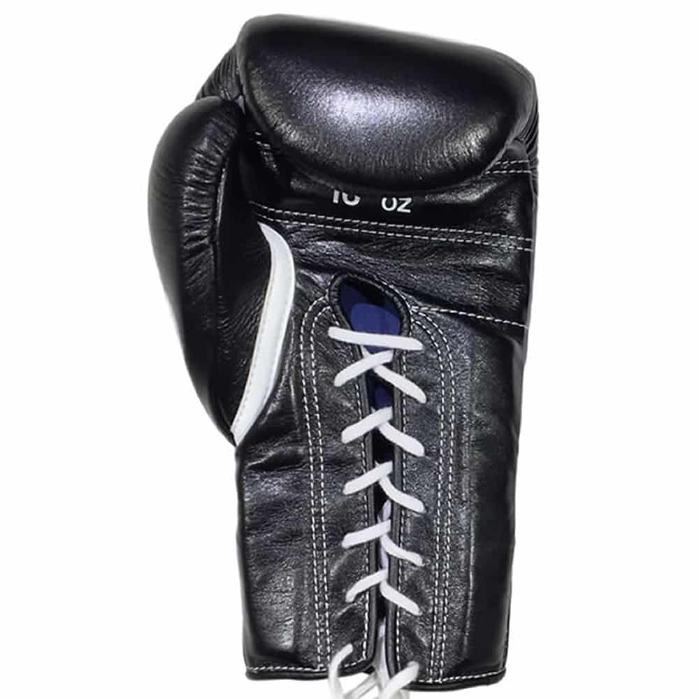WINNING LACE-UP BOXING GLOVES - BLACK