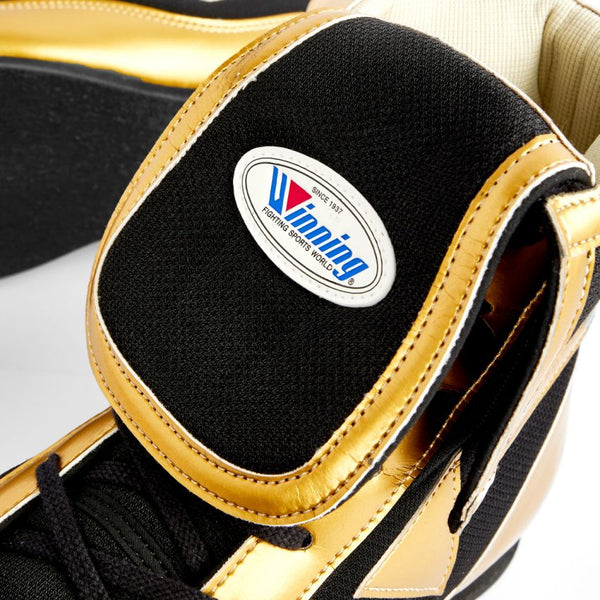 WINNING JAPAN BOXING RS-003 BOXING BOOTS - BLACK GOLD