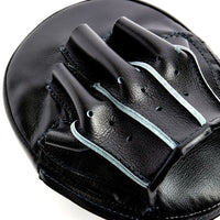 WINNING OVAL CURVED PUNCH MITTS - BLACK