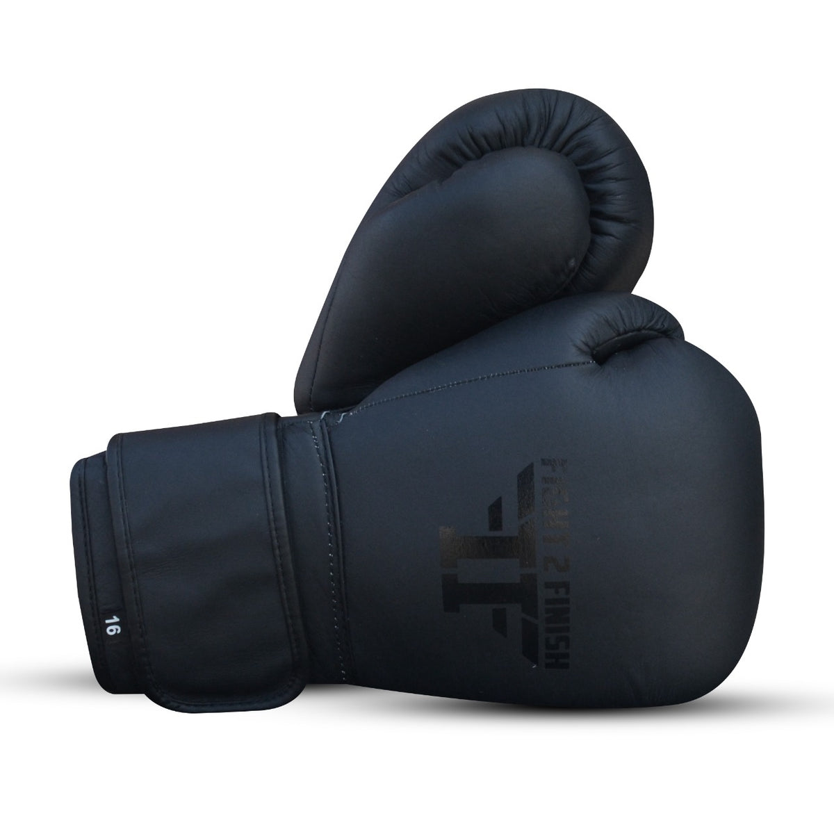 FIGHT 2 FINISH ELITE 2.0 TRAINING GLOVE MATTE BLACK/BLK