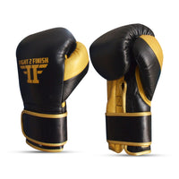 FIGHT 2 FINISH ELITE 2.0 TRAINING GLOVE BLACK/GOLD