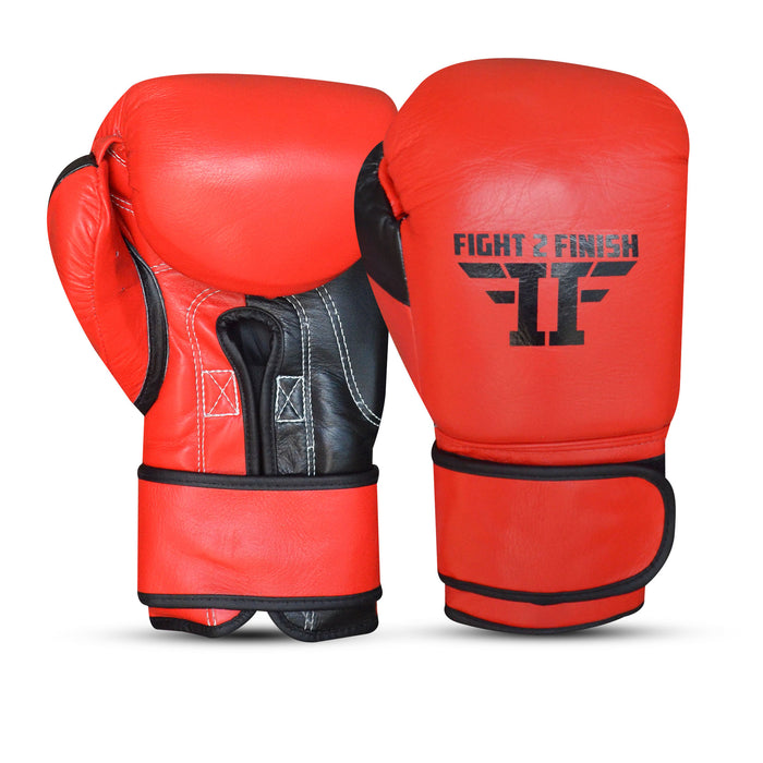 FIGHT 2 FINISH ELITE 2.0 TRAINING GLOVE BLACK/RED