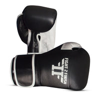 FIGHT 2 FINISH ELITE 2.0 TRAINING GLOVE BLACK/WHITE