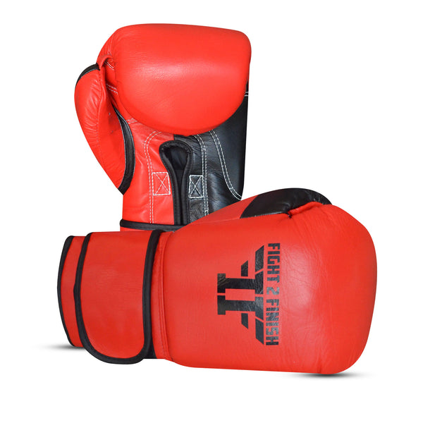 FIGHT 2 FINISH ELITE 2.0 TRAINING GLOVE BLACK/RED