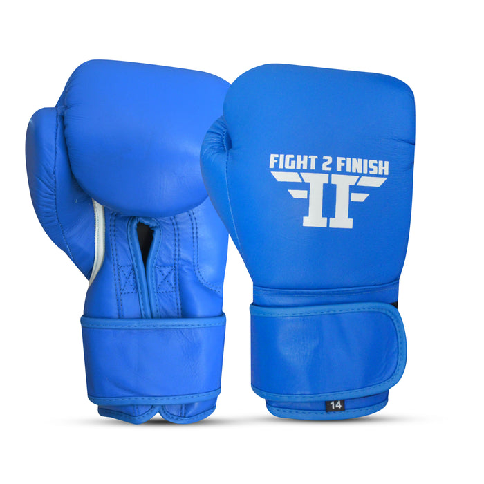 FIGHT 2 FINISH ELITE 2.0 TRAINING GLOVE BLUE