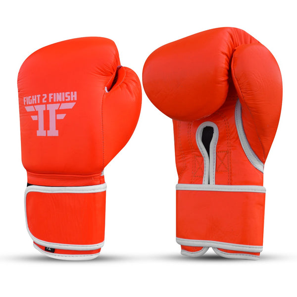 FIGHT 2 FINISH ELITE 2.0 TRAINING GLOVE NEON/ORANGE