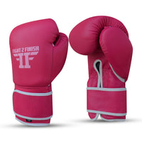 FIGHT 2 FINISH ELITE 2.0 TRAINING GLOVE PINK/WHITE