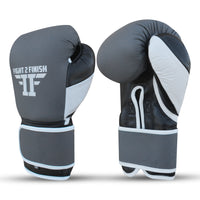FIGHT 2 FINISH ELITE 2.0 TRAINING GLOVE Grey/blk/White