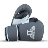FIGHT 2 FINISH ELITE 2.0 TRAINING GLOVE Grey/blk/White