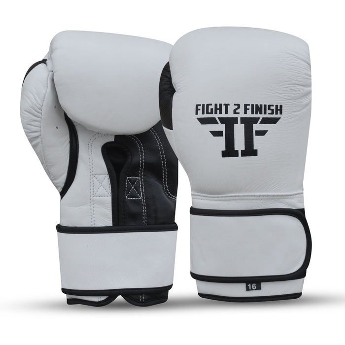 Copy of FIGHT 2 FINISH ELITE 2.0 TRAINING GLOVE BLACK/WHITE