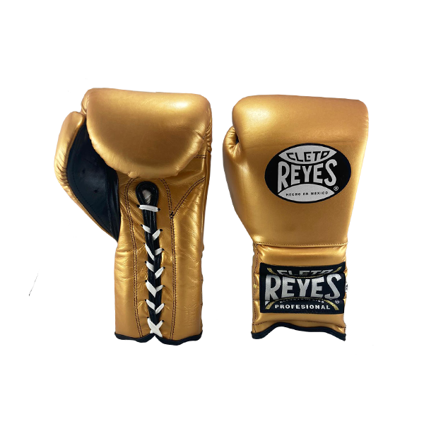 CLETO REYES ゴールド ボクシンググローブ Cleto Reyes Lace Up Training Gloves Gold Color – FIGHT 2 FINISH