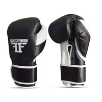 FIGHT 2 FINISH ELITE 2.0 TRAINING GLOVE BLACK/WHITE