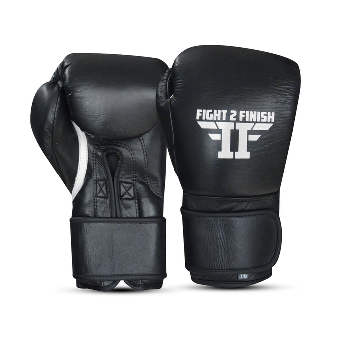 FIGHT 2 FINISH ELITE 2.0 TRAINING GLOVE BLACK