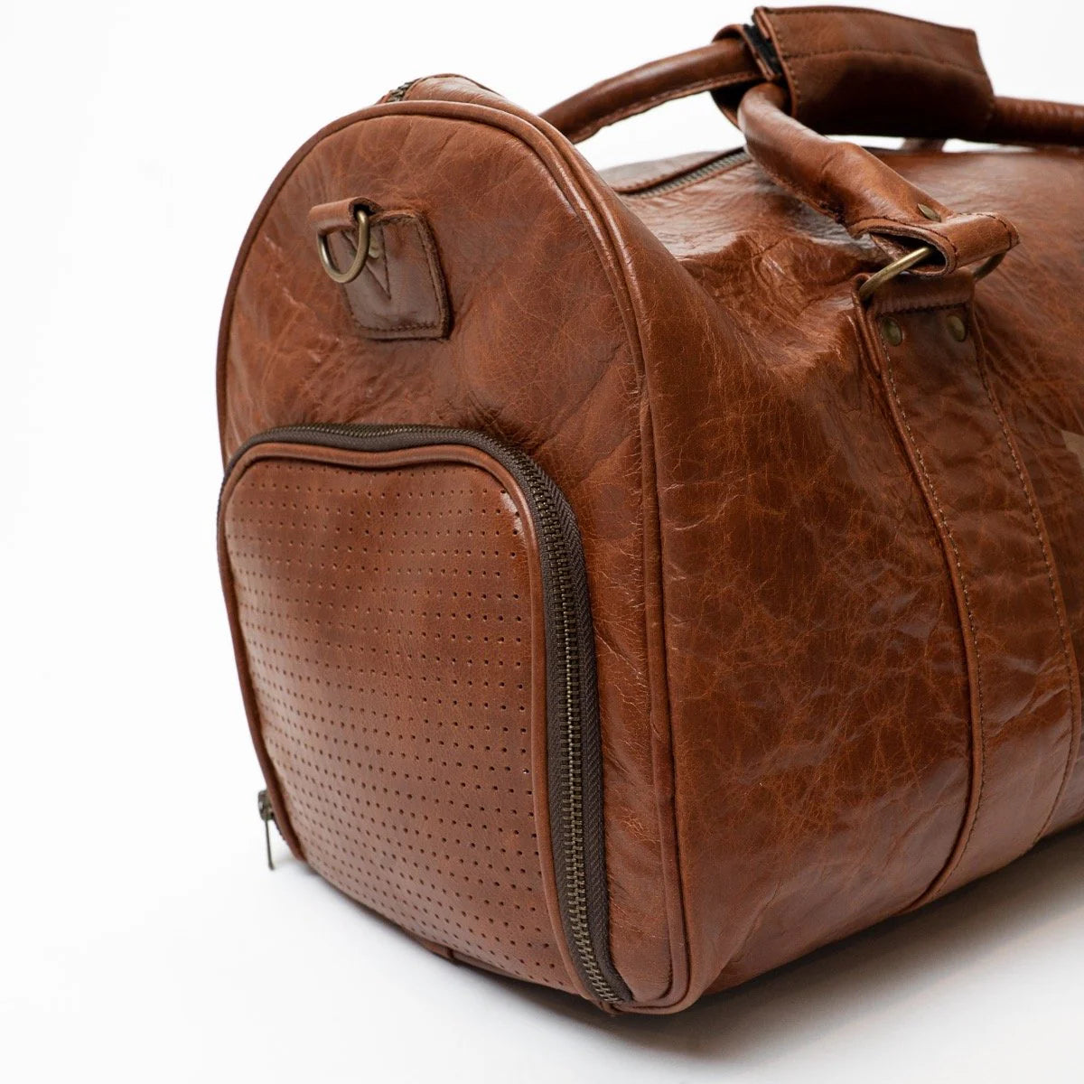 1910 LEATHER GYM DUFFEL BAG