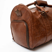 1910 LEATHER GYM DUFFEL BAG