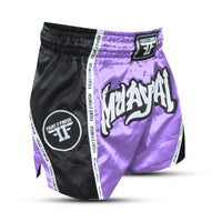 FIGHT 2 FINISH LAVENDER ELITE THAI SHORTS