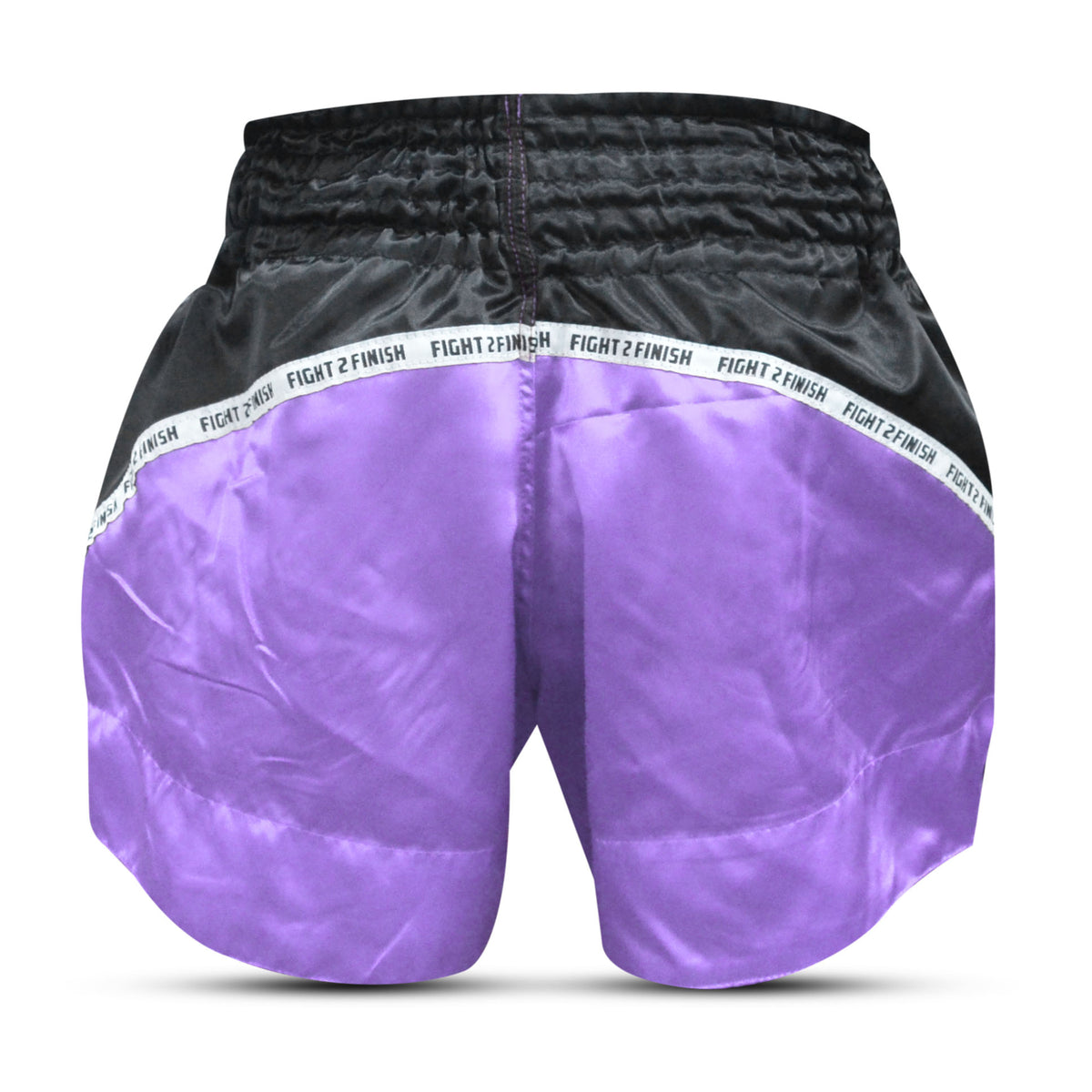 FIGHT 2 FINISH LAVENDER ELITE THAI SHORTS