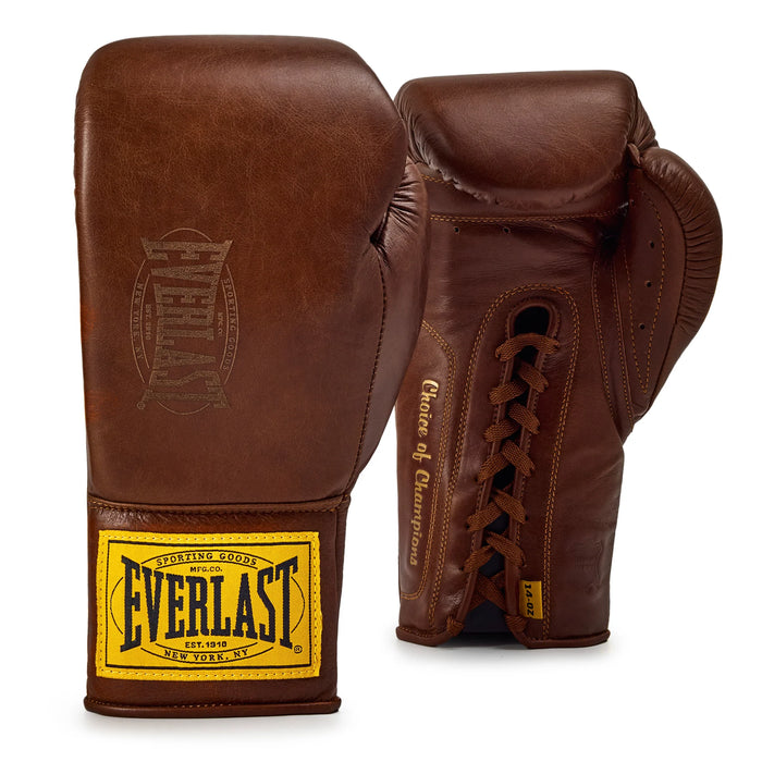 1910 PRO LEATHER LACED TRAINING BOXING GLOVES
