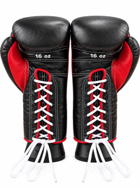 WINNING BOXING LACE UP CUSTOM BLACK/RED