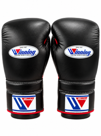 WINNING BOXING LACE UP CUSTOM BLACK/RED