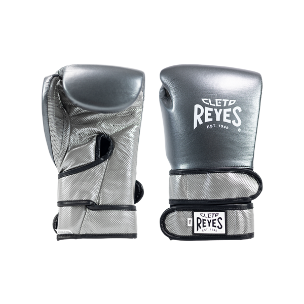 CLETO REYES OXFORD GREY/SILVER HERO DOUBLE LOOP BOXING GLOVES CLETO REYES OXFORD GREY/SILVER HERO DOUBLE LOOP BOXING GLOVES