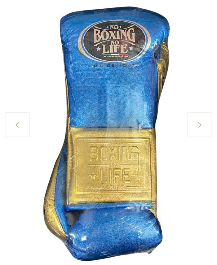 NO BOXING NO LIFE TRAINING GLOVES-BLUE/GOLD