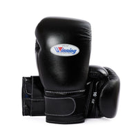 WINNING VELCRO BOXING GLOVES - BLACK