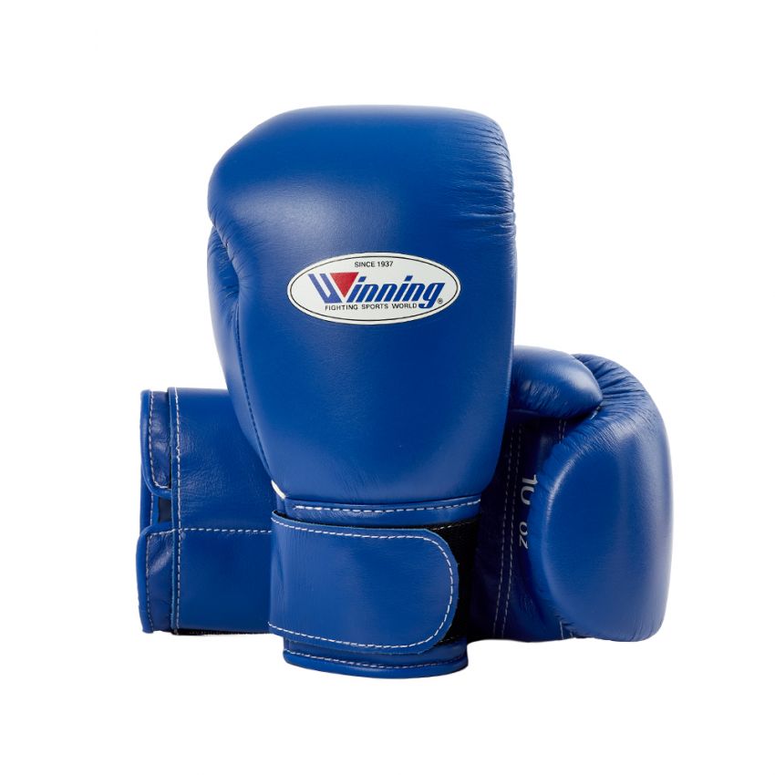 WINNING VELCRO BOXING GLOVES - BLUE