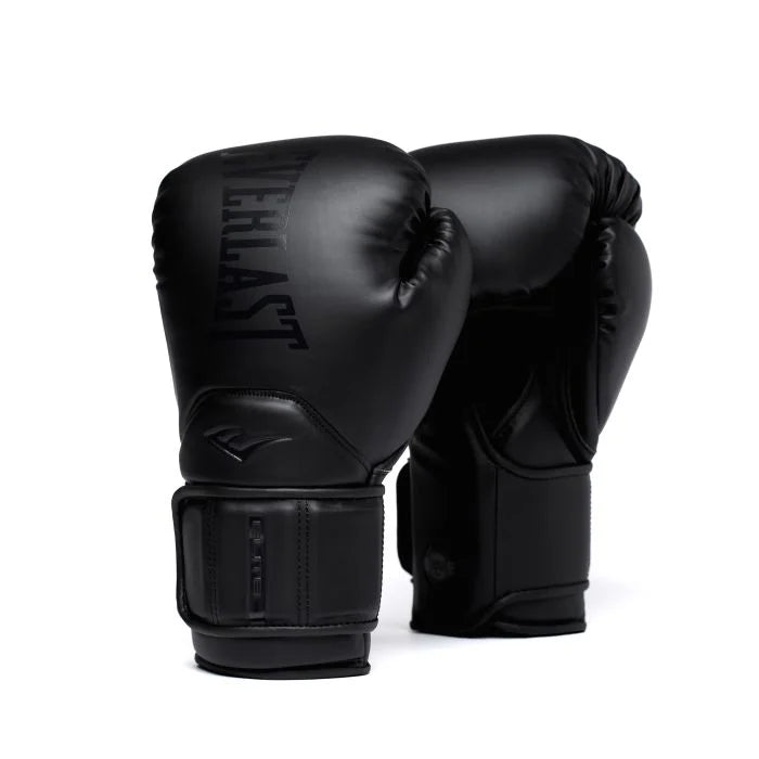 Everlast Black Elite 2 Pro Training Gloves-Hook and Loop