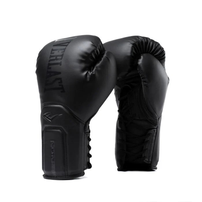 Everlast Black Elite 2 Pro Training Gloves-Laced