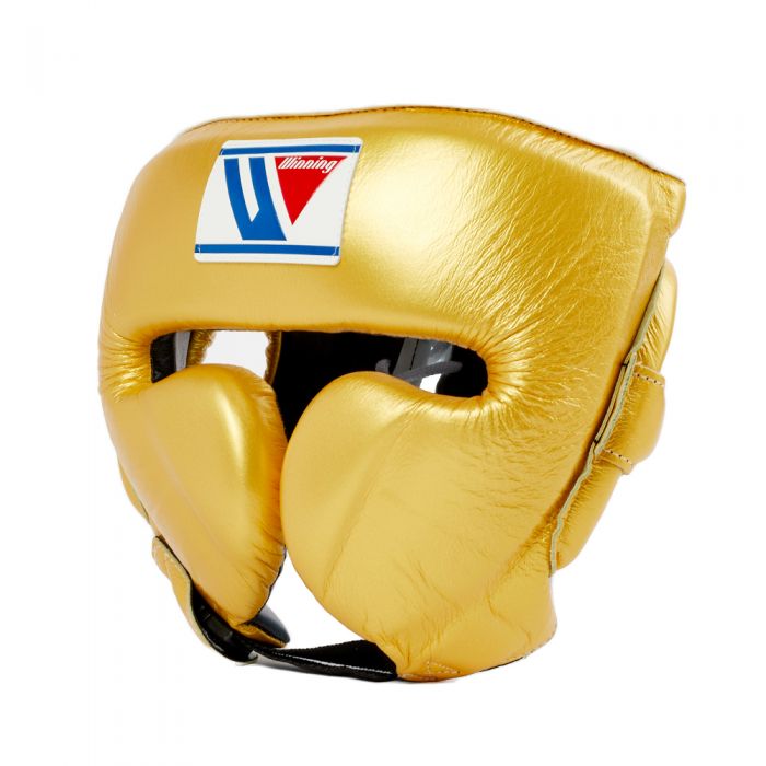 CUSTOM WINNING BOXING HEADGEAR-Gold