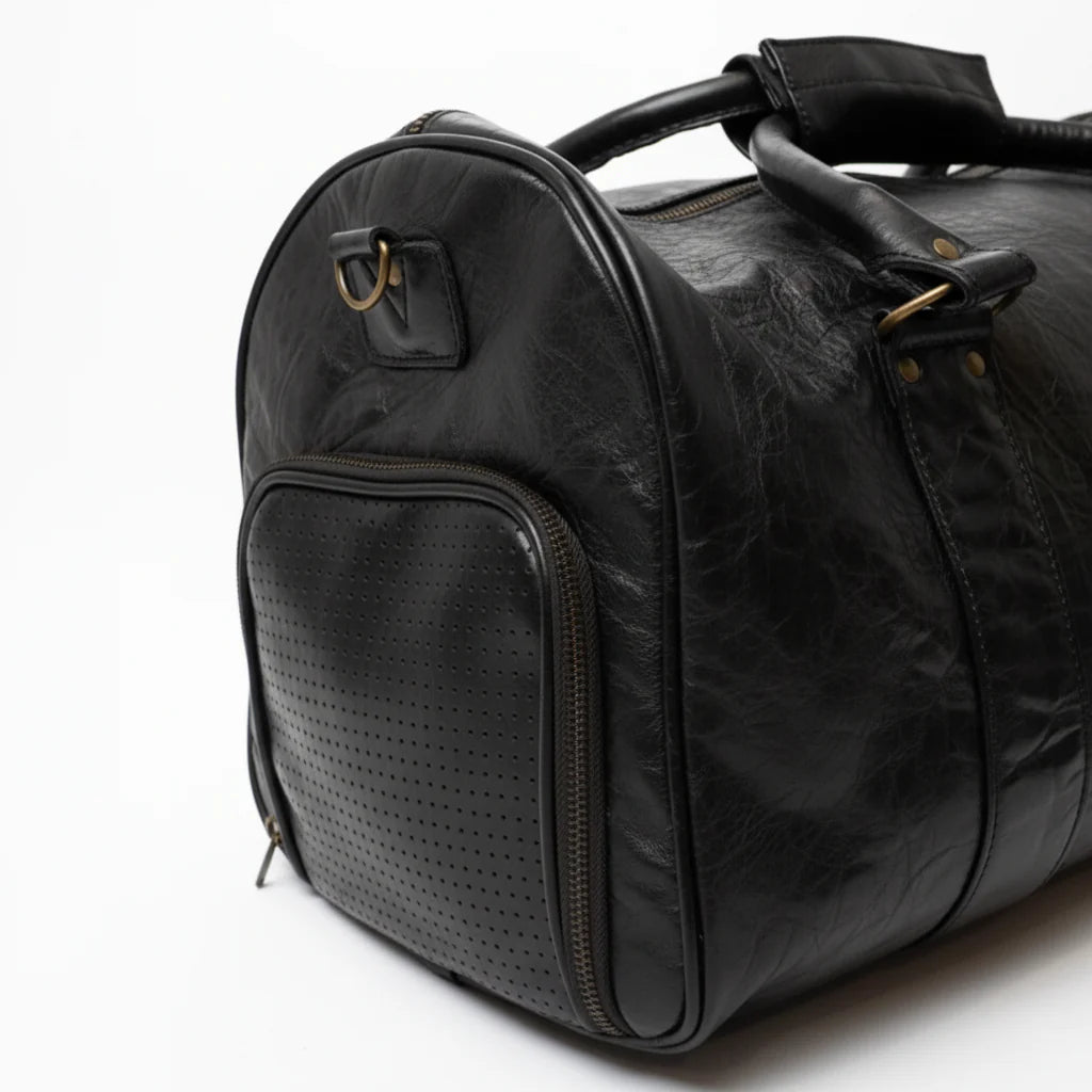 1910 LEATHER GYM DUFFEL BAG