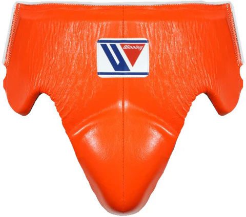 WINNING JAPAN BOXING GROIN PROTECTOR CUSTOM CPS-500 ORANGE - STANDARD CUT