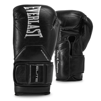 Everlast ELITE PRO LEATHER HOOK & LOOP TRAINING BOXING GLOVES