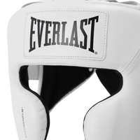 Everlast Elite Pro Leather Headgear With Cheek