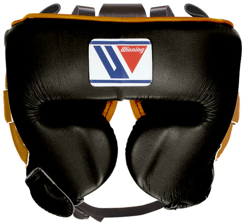 CUSTOM WINNING BOXING HEADGEAR-BLACK/GOLD