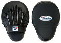 WINNING HIGH-GRADE TYPE PUNCH MITTS - BLACK