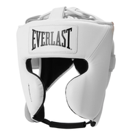 Everlast Elite Pro Leather Headgear With Cheek
