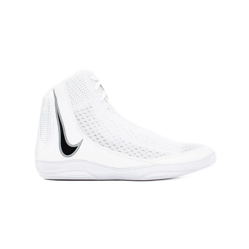 Nike Mens Inflict 4 Wrestling Shoes White/Black