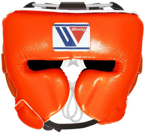CUSTOM WINNING BOXING HEADGEAR- ORANGE