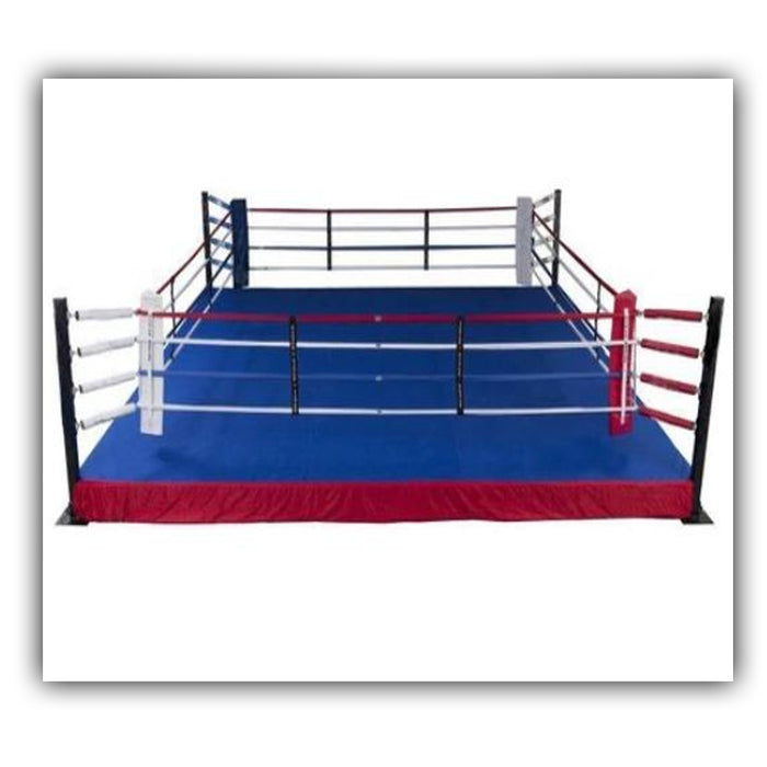 F2F 2FT Elevated 14' X 14' Boxing Ring Complete With Platform