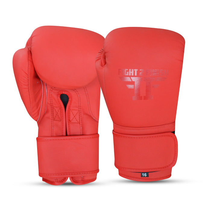 FIGHT 2 FINISH ELITE 2.0 TRAINING GLOVE MATTE RED/RED