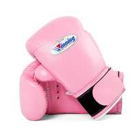 WINNING VELCRO BOXING GLOVES - PINK