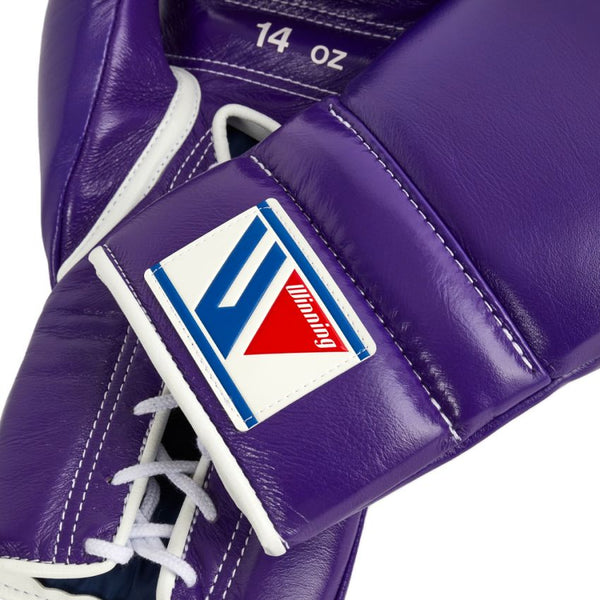 WINNING JAPAN BOXING TRAINING GLOVES - PURPLE LACE